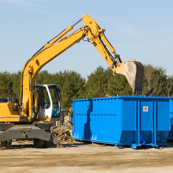 what size residential dumpster rentals are available in Keyser WV